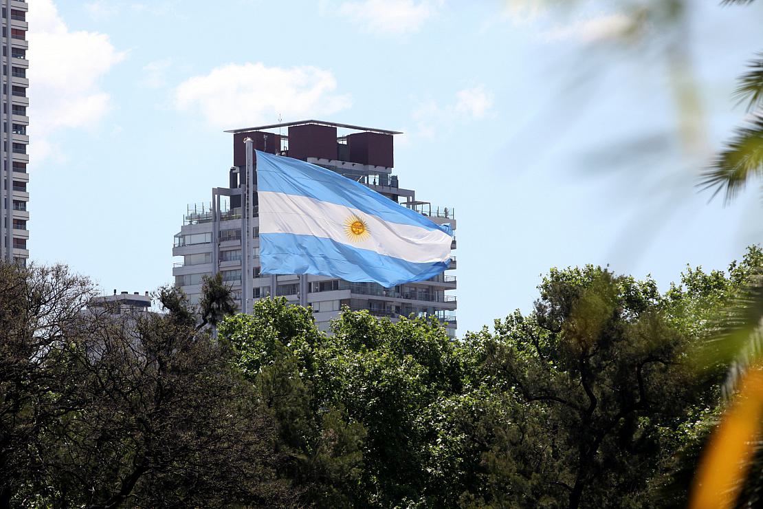 Fahne von Argentinien (Archiv), via