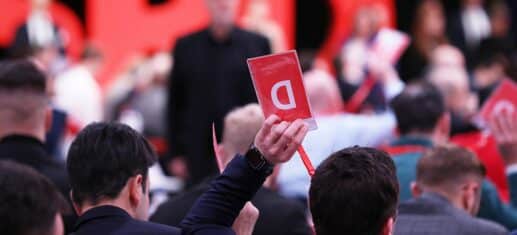 Abstimmung auf SPD-Parteitag im Dezember 2023