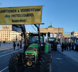 Bauernproteste am 08.01.2024, via