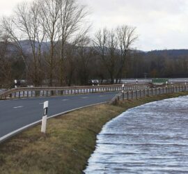 Hochwasserlage im Landkreis Mansfeld-Südharz am 03.01.2024, via