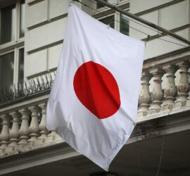 Fahne von Japan (Archiv), via