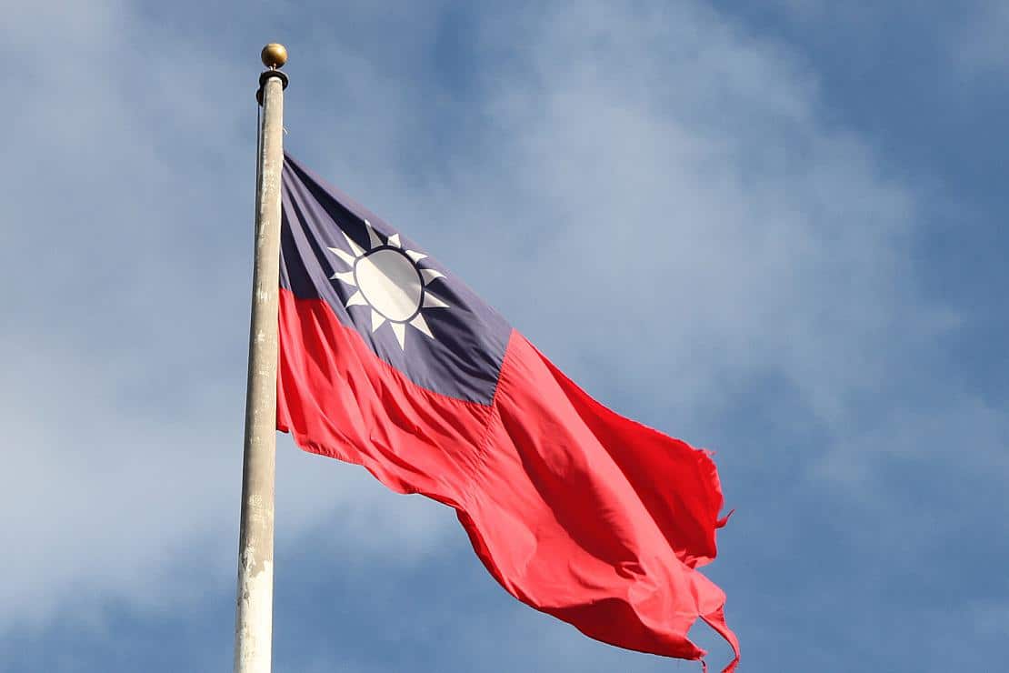 Taiwan-Flagge (Archiv), via