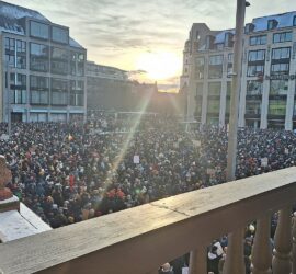 Demo gegen Rechtsextremismus in Leipzig am 21.01.2024, via