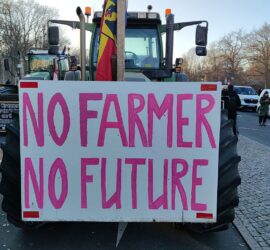 Bauernproteste im Janaur 2024, via