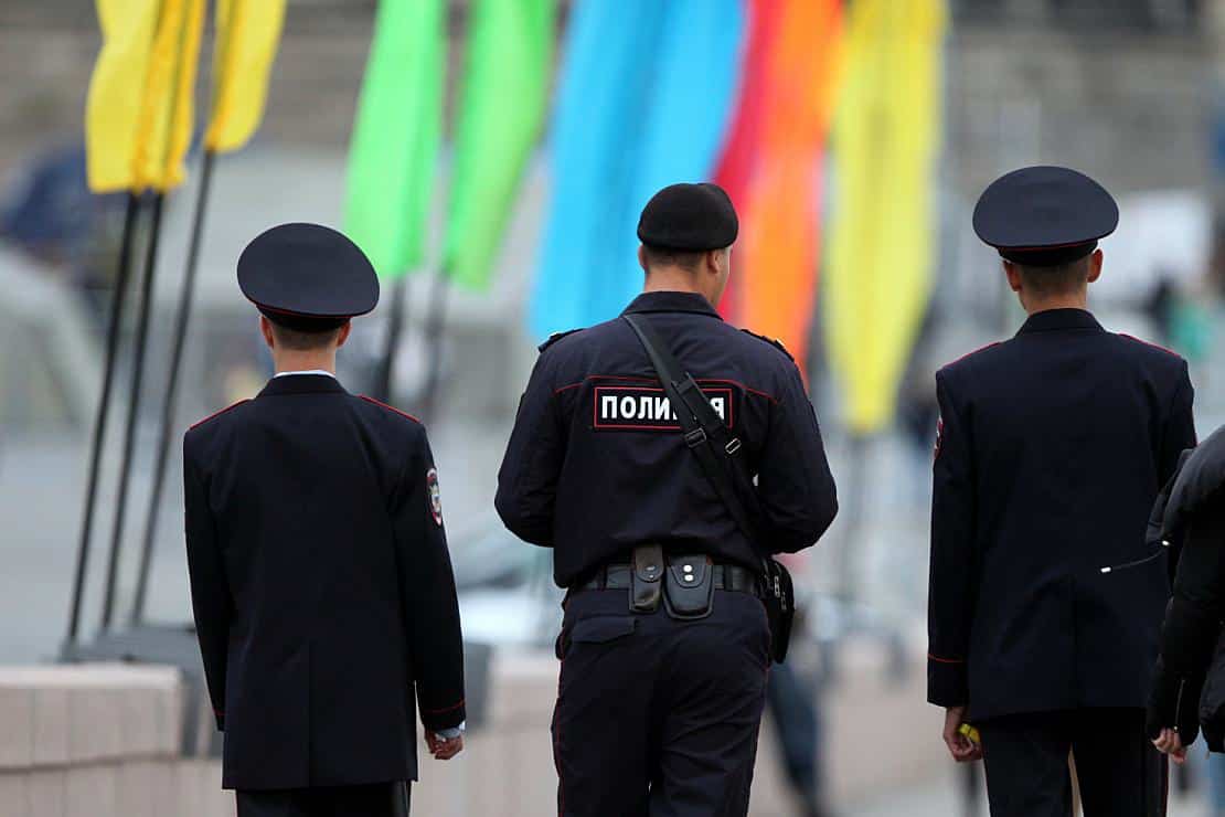 Polizisten in Russland (Archiv)