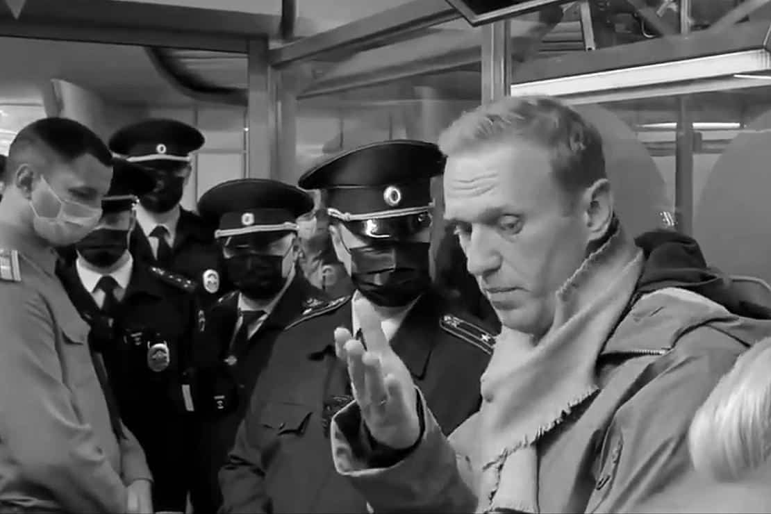 Video von der Festnahme Nawalnys im Jahr 2021 (Archiv)