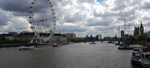 London Eye an der Themse (Archiv)