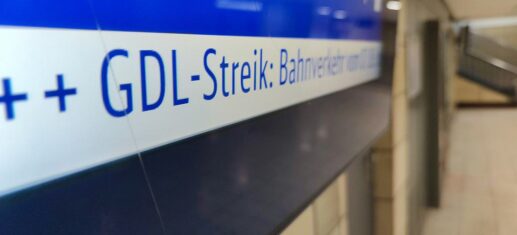 Streik bei der Deutschen Bahn am 07.03.2024
