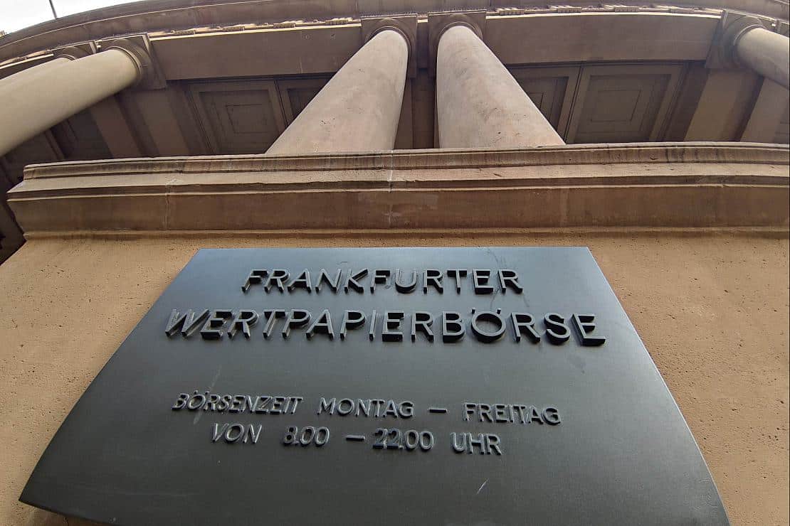 Frankfurter Börse am Börsenplatz in Frankfurt am Main