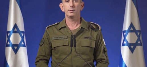 IDF-Sprecher Daniel Hagari am 14.04.2024, IDF via 